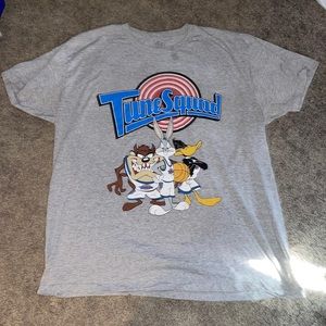 XL Unisex Grey TuneSquad t shirt